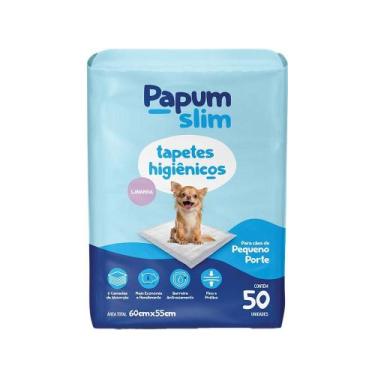 Imagem de Tapete Higiênico Papum Slim Lavanda para Cães de Porte Pequeno - 50 Un