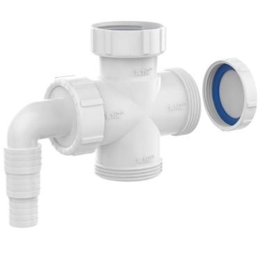 Imagem de Conexão Pia Maquina Lavar Louça Roupa Cruzeta Sifão 1.1/2 - Blukit, Br