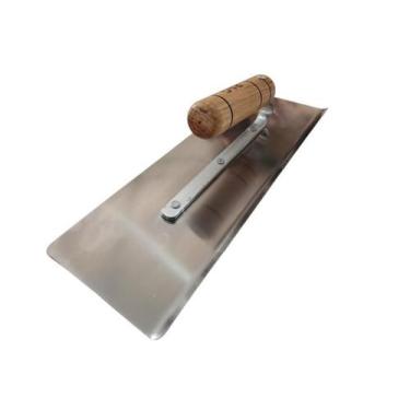 Imagem de Desempenadeira inox lisa borda curva 35x12 p.a.g cabo aberto - PAG