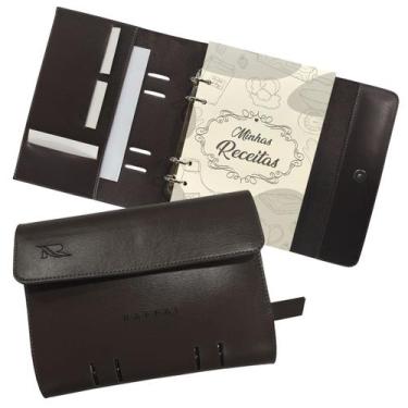 Imagem de Agenda Minhas Receitas 165-R Raffai Couros, Café