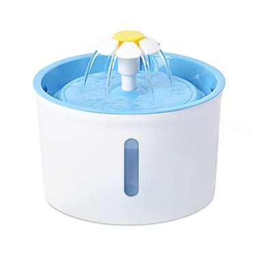 Imagem de Fonte de água para animais de estimação 54oz/1,6L com filtro de carvão ativado Alimenr automático de água para animais de estimação com 3 modos de fluxo de água para gatos e cães peque