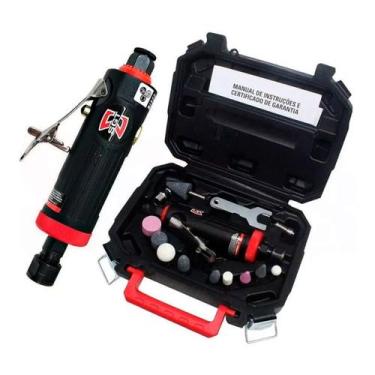 Imagem de Retífica Pneumática Mini Esmeril De Ar Com Maleta E Kit - Sigma