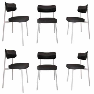 Imagem de Cadeira Alloa Fixa com 4 Pés 50 X 44,7 X 83,8 Cm com 6 Unidades - Meta