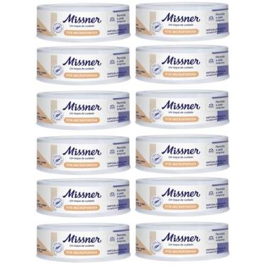 Imagem de Kit 12 Fita Microporosa Bege 1,2cm X 4,5m - Missner