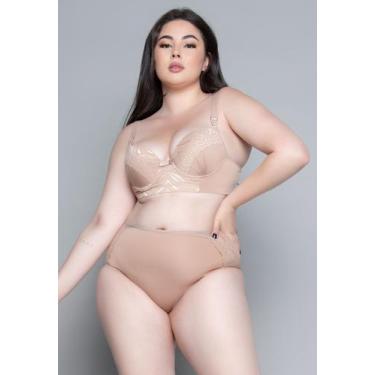 Imagem de Conjunto de Lingerie Plus Size Wls Modas Sutiã Reforçado Com Bojo Calc