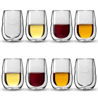 Imagem de Ozeri Moderna Artisan Series Taças de vinho isoladas com parede dupla – Conjunto de 8 taças de vinho e bebidas