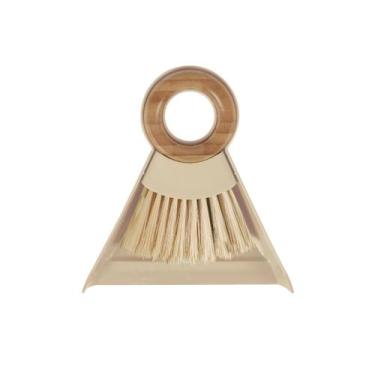 Imagem de Kit Escova de Bambu e Pá para Limpeza Churrasqueira Oikos