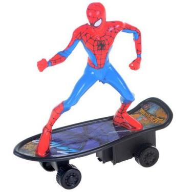 Imagem de Homem Aranha Boneco Skate Fricção Spider Man Marvel Disney - Etitoys, 