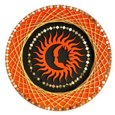Imagem de Mandala Eclipse/Amor e União 40cm - Aqui Tem Magia