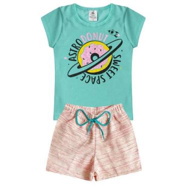 Imagem de Conjunto Infantil Verão Menina Rosquinha -Verde Jade - Magia Baby, 08