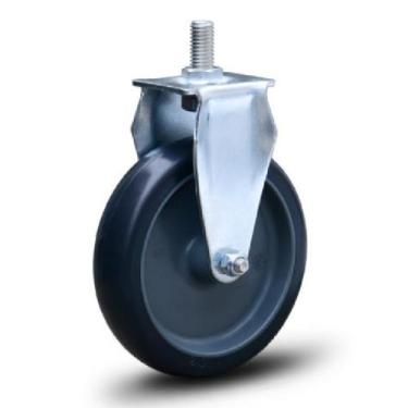 Imagem de Rodizio Fixo 5 Espiga Roda Pvc Cinza Fp 75kg - Colson - Colson Rodas R