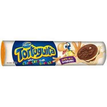 Imagem de Biscoito Recheado Arcor Tortuguita Chocolate/Baunilha 120g