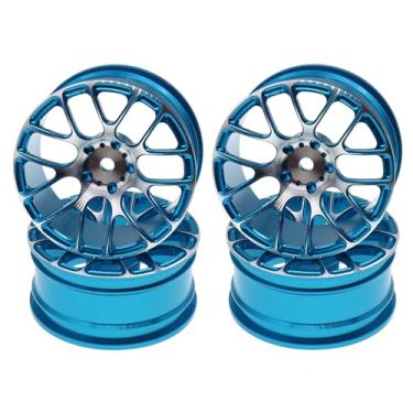 Imagem de 4Pcs Treehobby Metal Wheel Rims 12mm Hex Hubs Width 26mm Compatible with Tamiya TT-01 Kyosho RedCat Sakura D4 XIS HSP 1/10 RC Drift On-Road Racing Touring Car Upgrades Parts(Blue)