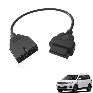 Imagem de Leitor de código de cabo OBD1, leitor de código de cabo, 12 pinos para OBD2, conector de 16 pinos, 40 cm, OBD1, ferramenta de diagnóstico, adaptador de substituição para GM