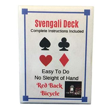 Imagem de London Magic Works Red Svengali Deck Pack com dois; inclui mais de 100 truques – dois decks que certamente vão se apaixonar