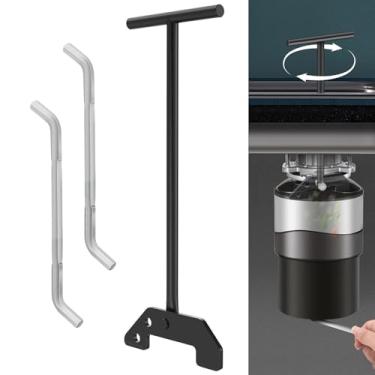 Imagem de Haiouus Chave de desencravamento do triturador de lixo compatível com trituradores de lixo M-Oen, chave de desobstrução de lixo para desalojar congestionamentos ou desordem acima da pia, (preto)