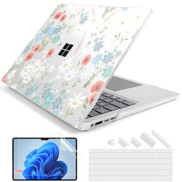 Imagem de Batianda Capa para laptop Microsoft Surface de 13,9 polegadas com tela sensível ao toque Copilot+ PC 2024 modelo 2036 (7ª edição), estampa criativa durável, resistente a arranhões, com capa de teclado