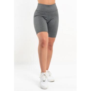 Imagem de Bermuda Ciclista Feminina Fitness Suplex Cintura Alta - Remanescentes,