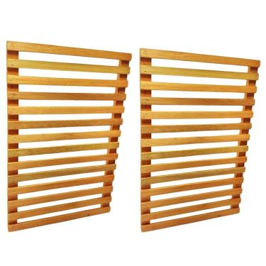 Imagem de Jardim Vertical Madeira 60x40 2 Unid Horta Varanda Treliça A