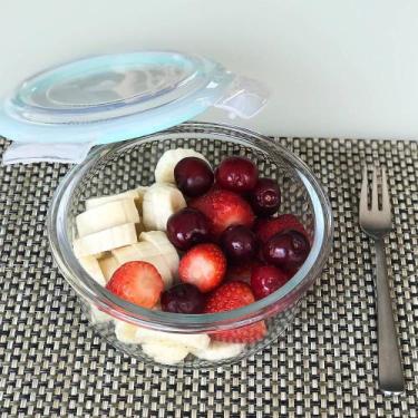 Imagem de Kit Conjunto 10 Potes Vidro Hermético Tampa Plástico Marmita Mantiment