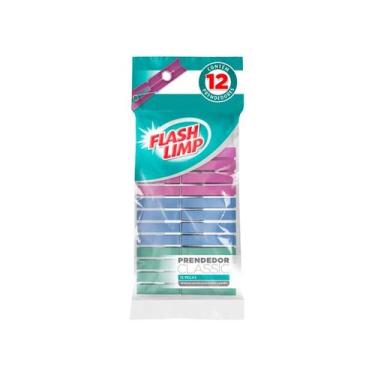 Imagem de Prendedor Classic 12 Peças - FLASH LIMP, U