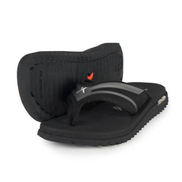 Imagem de Chinelo Kenner Kivah New Force Masculino - Preto e Cinza, 39