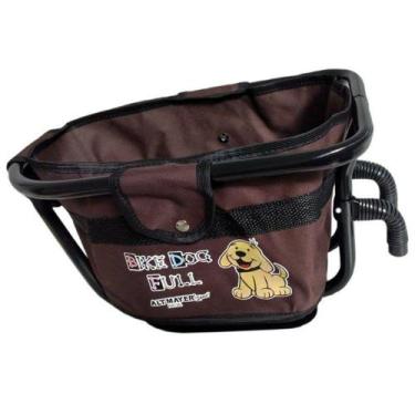 Imagem de Cadeirinha Cestinha Altmayer AL59MA Bike Dog para Bicicleta Marrom