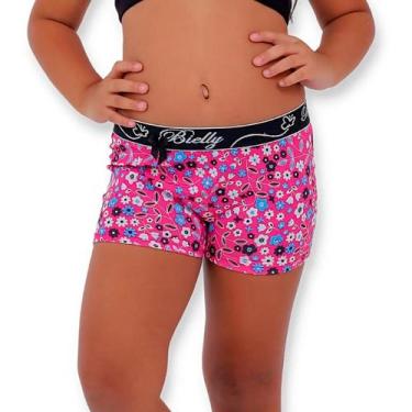 Imagem de kit 12 calsinha box infantil shortinho boxer para criança de microfibr