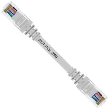 Imagem de Cabo De Rede 10 CM Patch Cord Cat5e UTP 100% Cobre Branco - Cabos Patc