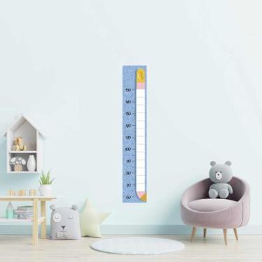 Imagem de Régua Adesiva Infantil Escolar Azul N09176 20x115CM - Adesivo BR