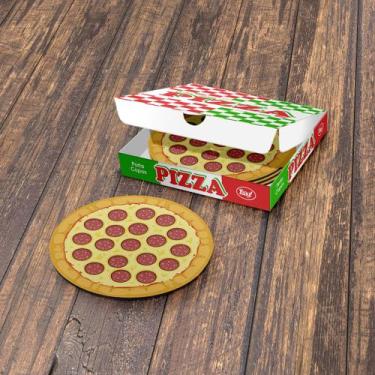 Imagem de Jogo de Porta Copos Pizza Peperoni - 4 peças - Yaay
