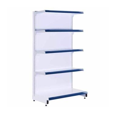 Imagem de Gôndola Prateleira Supermercado 5 Níveis 40x30 New Plus 1,70m Parede I