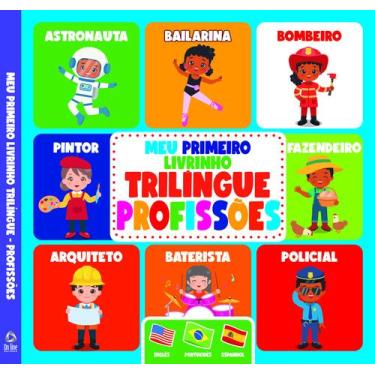Imagem de Livro - Meu Primeiro Livrinho Trilíngue - Profissões