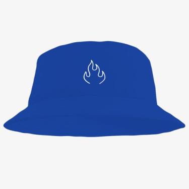 Imagem de Chapéu Bucket Hat Estampado Fogo - MP Moda Masculina, Único, Azul clar