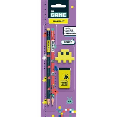 Imagem de Kit Escolar Game HB com 04 Peças - Leonora