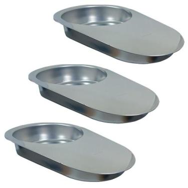 Imagem de Comadre econox 40x28 3.5l kit 3un - Aço Inox - Fami