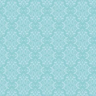 Imagem de Papel de Parede Autocolante Vinil Arabesco Damasco Azul Fosco - Decora