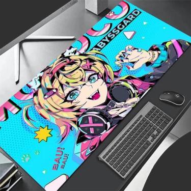 Imagem de Mousepad Gamer Extendido Nier Automata 2B - Anime Sexy - Preto e Branc