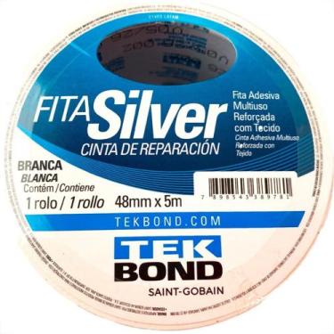Imagem de Fita Silver Tape Tekbond 48Mm X 5M Branca, Branco