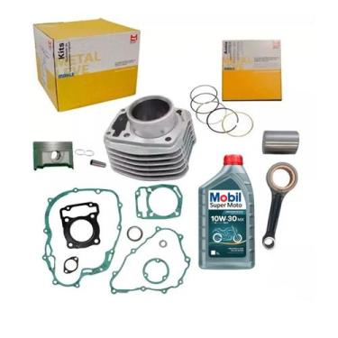 Imagem de Kit Cilindro Motor Biela HONDA Cg Titan Fan 160 Bros 160 - METAL LEVE