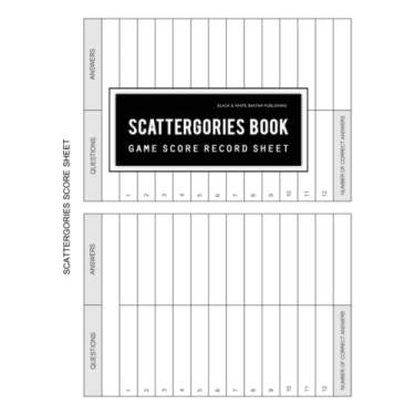 Imagem de Scattergories Score Record: Scattergories Scoring Game Keeper Notebook for Keep Track of Who's Ahead In Your Favorite Creative Thinking Category Based Party Game (Horizontal)
