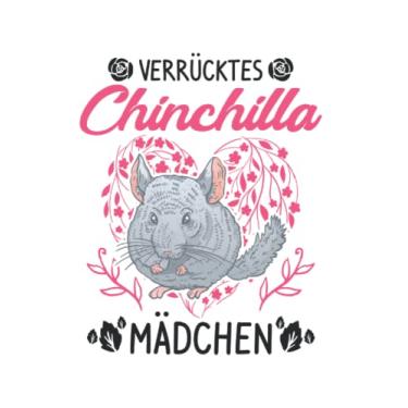 Imagem de Chinchilla Notizbuch: Verrücktes Chinchilla Mädchen / 6x9 Zoll / 120 karierte Seiten Seiten