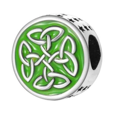 Imagem de Amuletos de Trevo Verde para Pulseira de Prata Esterlina 925 - Acessór