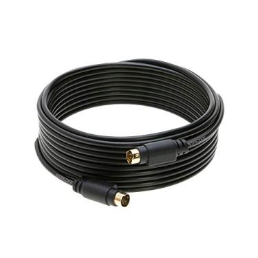Imagem de Cabo S-Video 4 pinos macho 75 Ohm Patch Cord 1,8 m 3,6 m 7,6 m 15,2 m para DVD HDTV (25FT)