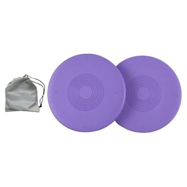 Imagem de Dynwave 2Pcs Ballet Turning Board Disco de torção de cintura Multiuso Dançarinos Equilíbrio Fácil de usar Placa giratória para dança Treinamento abdominal, Roxo