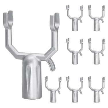 Imagem de 8 peças de suporte de galho de árvore de metal dispositivo de suporte de muleta de árvore kit de alisamento de árvore apoiando espalhadores de galhos, estacas de árvores, vassoura, haste, âncora, tubo