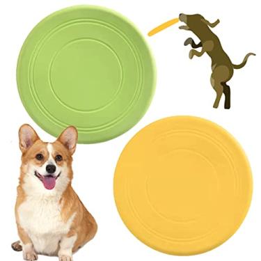 Imagem de coldchill Disco voador para cães de 17 cm, brinquedo de panfleto para filhotes de cachorro reage mais rápido, brinquedos interativos para cães pequenos e médios, leves, duráveis e resistentes à água