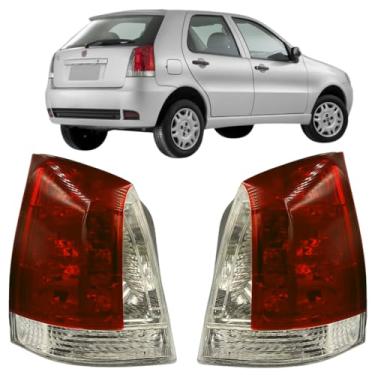 Imagem de Par Lanterna Traseira Palio G3 04 05 06 07 08 09 A 16 Cristal