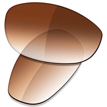 Imagem de SAUCER Lentes de reposição premium para óculos de sol Oakley Monster Dog High Defense - Marrom dégradé polarizado