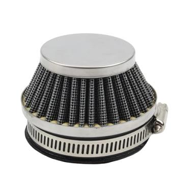 Imagem de PowerMotor Carburador de filtro de ar de 58 mm e 60 mm para motor de 2 tempos, 47 cc 49 cc, carburador, mini motocicleta, Kart Quad ATV Dirt Pocket Bike (prata)